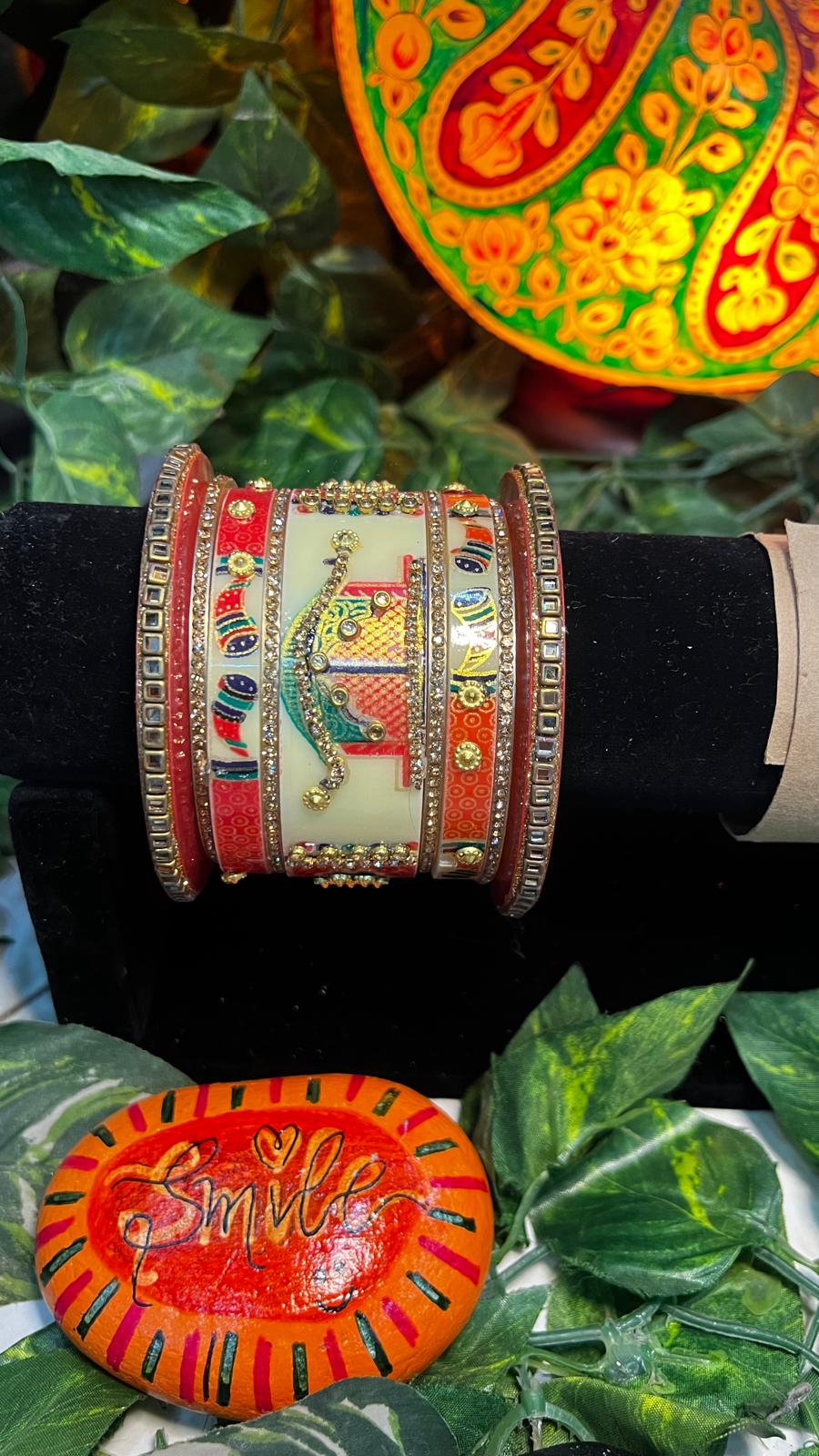Rajwadi Bridal Churah Set – Rajwadi Doli Design Wedding Chura