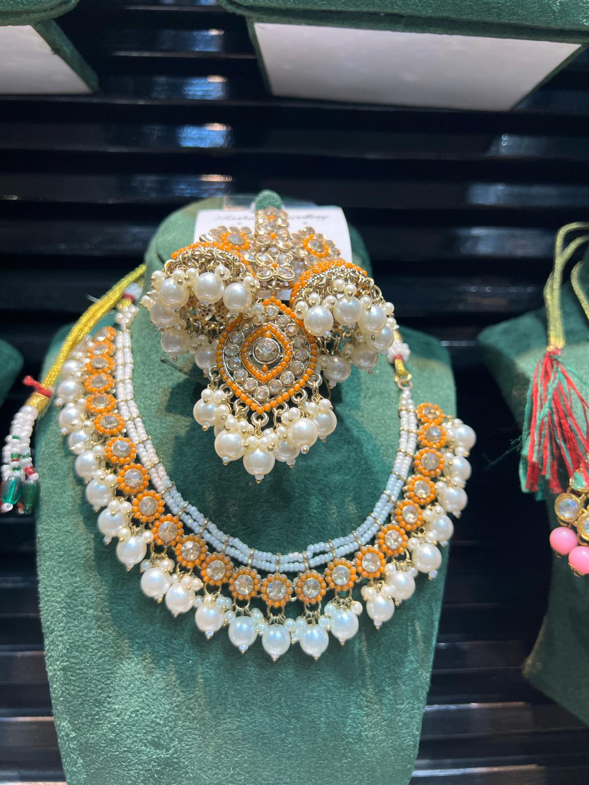 Buy Pearl Floral Kundan Choker Necklace for Women Pakistan