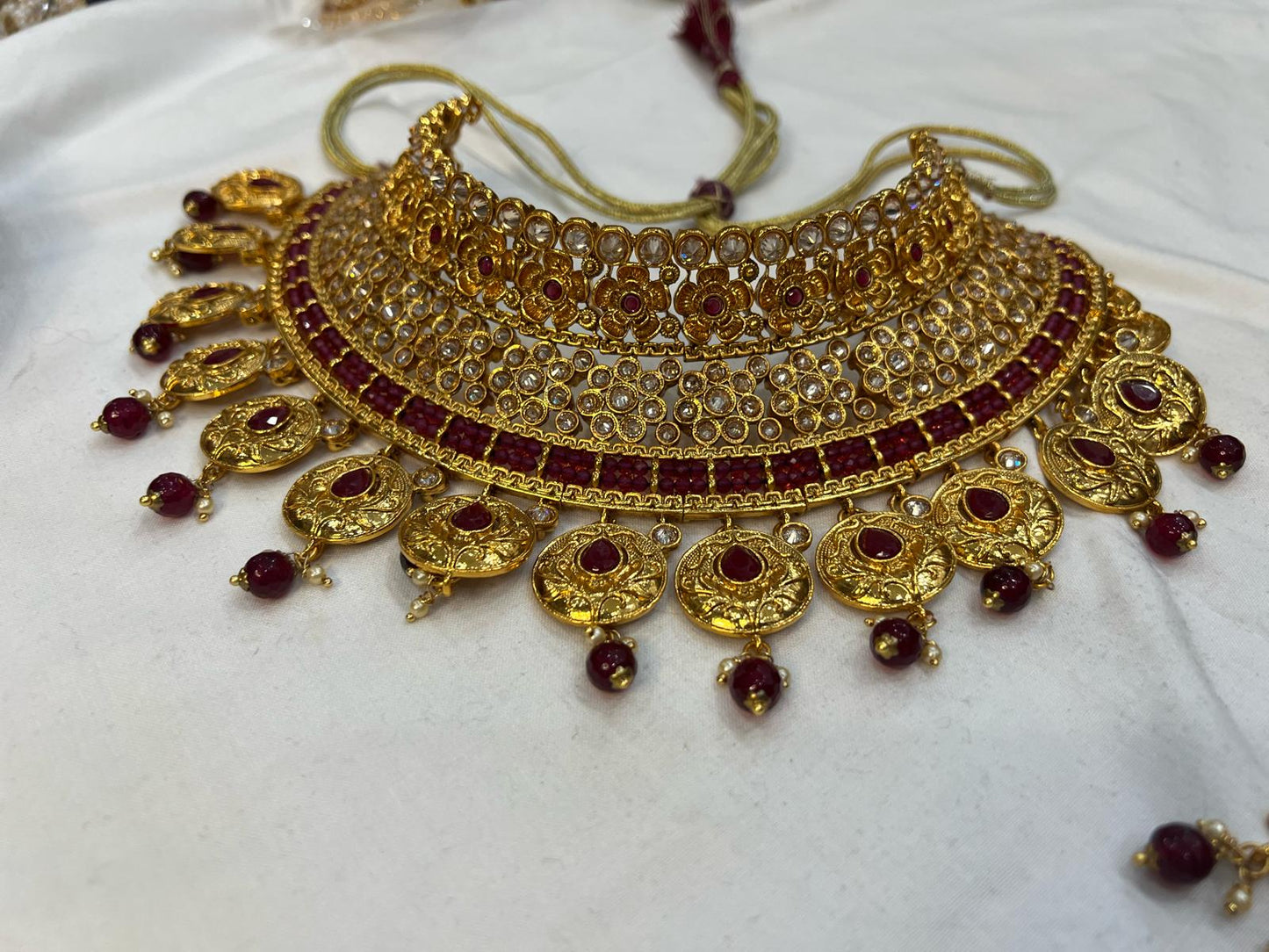 Buy Red Kundan Bridal Choker Necklace for Women Pakistan