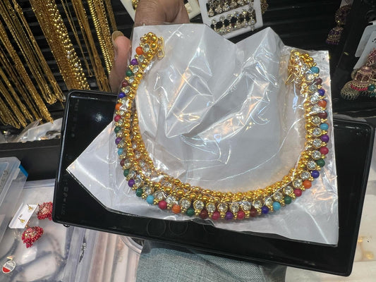 Buy Multicolor Kundan Choker Necklace for Women Pakistan